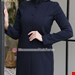  مانتو شلوار اداری بزیاغ مدل ماهایا رنگ سورمه ای