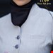  مانتو شلوار اداری بزیاغ مدل تارا رنگ طوسی روشن ابری